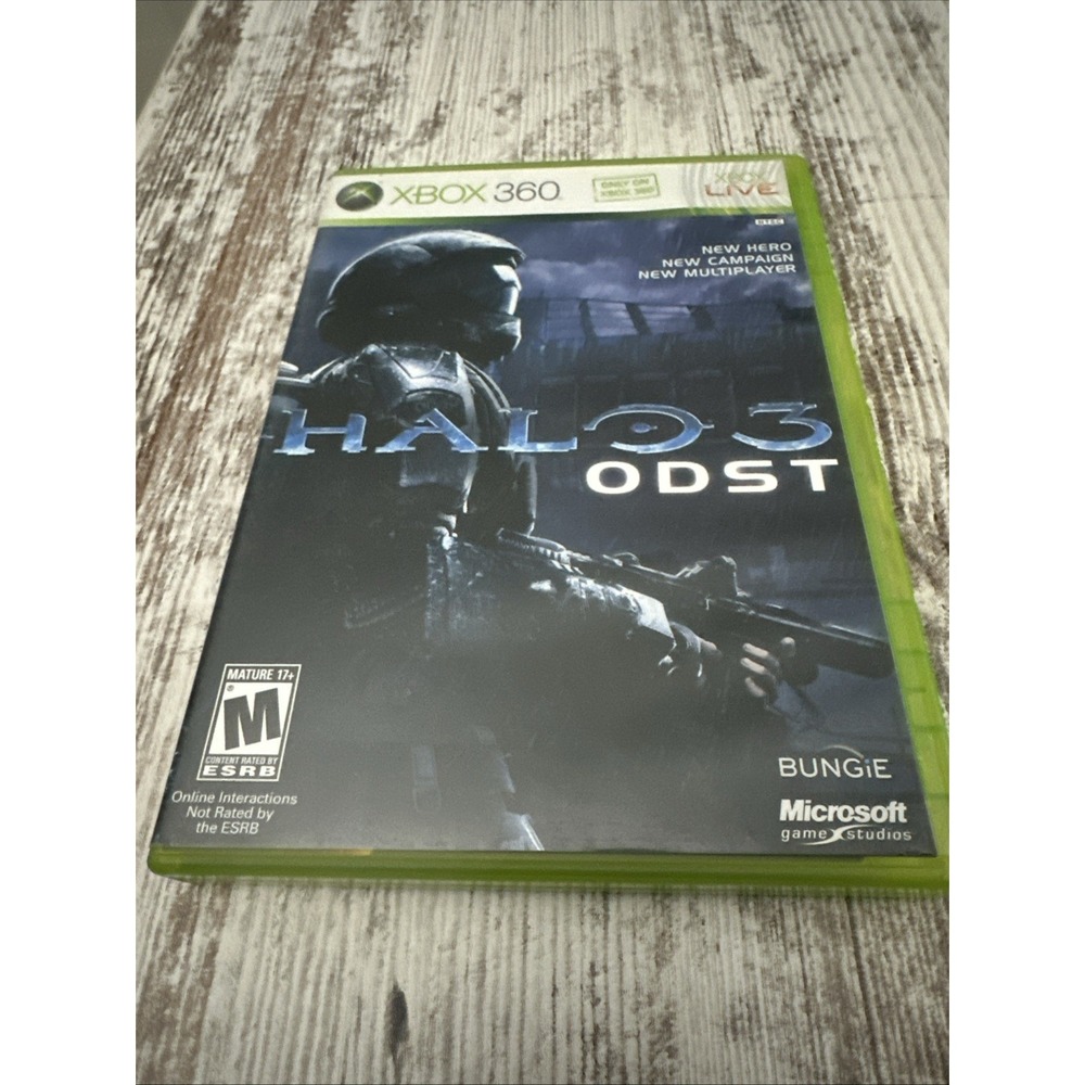 Xbox 360 Halo 3 ODST +Manual 2-Disc Set Xbox Live 2009 Used
